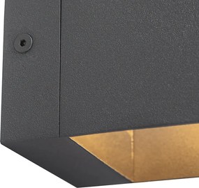 Moderná nástenná lampa tmavosivá - Transfer