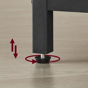 Konferenčný stolík TAYLOR ARTISAN s výsuvnou doskou 100x50 cm