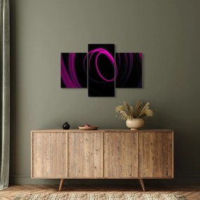 Obraz - fialové čiary (90x60 cm)