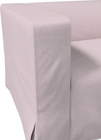 Poťah na sedačku Klippan pre 2 osoby dlhý s rohovými záhybmi farba produktu ružová látka zapletaná