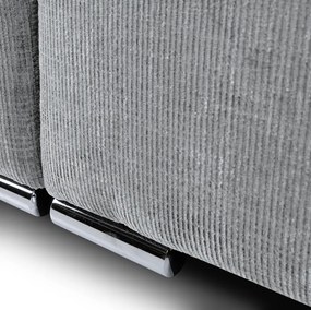 Rozkladacia pohovka Anafi, svetlo šedá látka