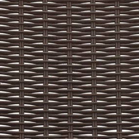 SPRINGOS Záhradné stoličky, 4 ks, kovové, hnedé, sada na terasu GF1019