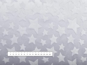 Biante Detská obliečka na vankúš Minky hladká MKH-004 Hviezdičky - Sivá 60 x 60 cm