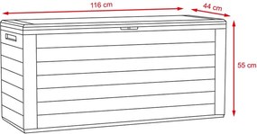 Záhradný box WOODEBOX - hnedý MBWL280