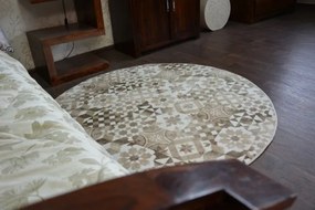 Koberec LISBOA MAIOLICA bež Lisabonský štýl kruh