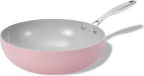 Elmich Nepriľnavá keramická wok panvica Vital Ø 28 cm - ružová (OUTLET)