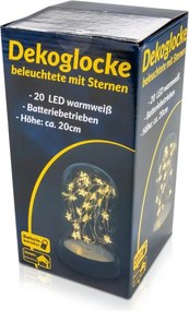 Sada vianočných svetelných kupolí 20 LED, teplá biela, 2 ks