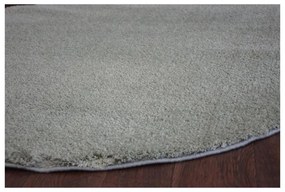 Luxusný kusový koberec Shaggy Azra zelený kruh 120cm