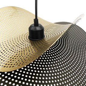 Toolight Toolight, stropné svietidlo 1xE27 APP1471-1CP, čierna-zlatá lesklá, OSW-02448