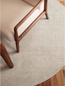 Krémový ručne tkaný vlnený okrúhly koberec ø 160 cm Greenwich – Ted Baker