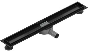 Mexen Flat 360, telo žľabu s rotačným sifónom 50 cm, čierna matná, 1740050