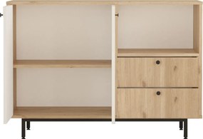 Skrinka na mikrovlnku Houseland Royce 02 dub Castello/biela