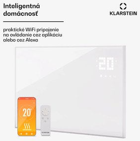 Klarstein Wonderwall Smart Bornholm, Infražiarič, 90x50cm, App, 480W