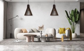 Toolight Toolight, drevené stropné svietidlo 1xE27, APP1350-1CP, hnedá, OSW-00936