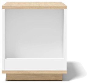 Odkladací stolík v dekore duba 40x40 cm Ella - TemaHome