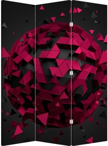 Paraván - 3D abstrakcie (126x170 cm)