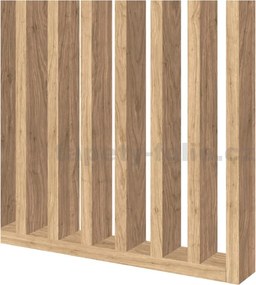 Predeľovacie panely, dub saragossa 3D lamely, rozmer 2750 x 580 x 65 mm, IMPOL TRADE