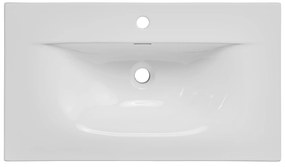 Keramické zápustné umyvadlo Sky 81 cm bílé