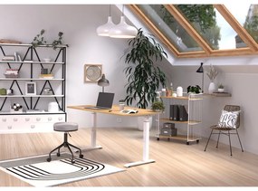 Pracovný stôl s nastaviteľnou výškou s doskou v dekore duba 80x140 cm Downey – Germania