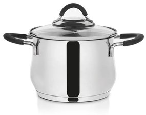 Orion Hrnec nerez DALIE 2,4 l sklenená pokrievka , 2,4 l