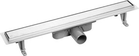 Laveo Sprchový odtokový žľab Basso 70 cm - COB_270D, nerez brúsená