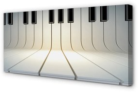 Obraz canvas klávesy klavíra 125x50 cm