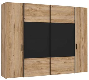 Skriňa Nemezy dub catania/čierna