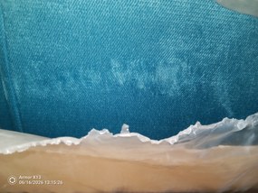 AKCIA Čalúnená posteľ boxspring GLORIEN VELVET 140x200 cm tyrkysová II. akosť