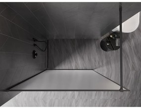 Mexen, Mexen Kioto-XF sprchová stena s rámom 60 x 202 cm, mráz 10 mm, pištoľový kov - 800-060-104-95-30-X