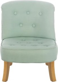 Dětské lněné křeslo mátové 17 cm Drevo