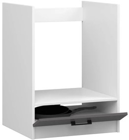 Spodná kuchynská skrinka na rúru OLIWIA S60KU biela / sivá