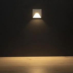 Kanlux 39129 - LED schodové svietidlo so senzorom EXIN 2,5W/230V 3000K IP65 biela hr.