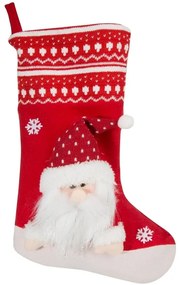 Krásna vianočná dekorácia v tvare ponožky