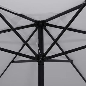 SPRINGOS Skladací záhradný slnečník 260 cm – sivý GU0022