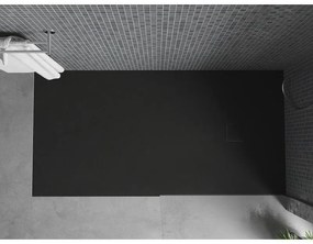 Mexen Bert, SMC obdĺžniková sprchová vanička 170 x 80 cm, čierna, 4K708017