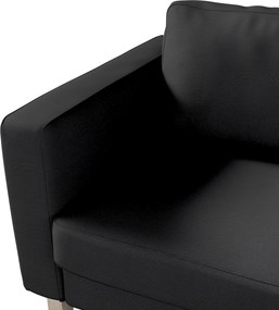 Poťah na sedačku Karlstad (nerozkladací, 3-miestny, krátky) farba produktu čierna látka zapletaná