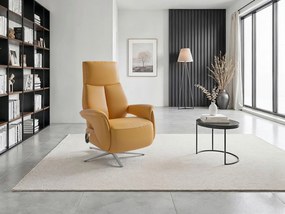 XXXLutz RELAXAČNÉ KRESLO, koža, kari žltá Sit & More - Online Only obývacie izby - 00014403574Z
