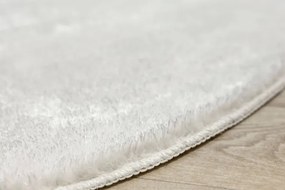 Kúpeľňový koberček Malmo biely, kruh