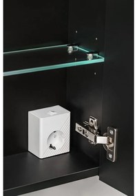 CMD Kúpeľňové zrkadlo SANTA FE BLACK 84-60-A-2D