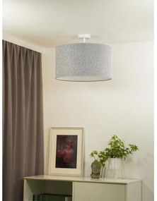 Duolla - Prisadený luster ROLLER ECO RECYCLING 1xE27/15W/230V pr. 45 cm šedá