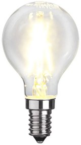 LED kvapková žiarovka E14 P45 2 W 2700K filament