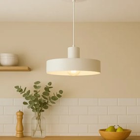 Závesný luster na lankách ARCANE 1xE27/60W/230V biela