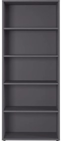 Antracitová knižnica 80x197 cm Agenda – Germania