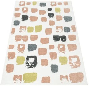 Detský koberec LIMA M038A krémový / ružový