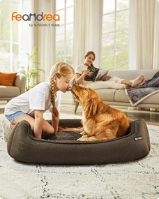 Pelíšek pro psy Alexis 110 cm hnědý