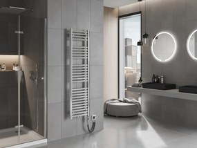 Mexen Hades, elektrické vykurovacie teleso 1500 x 400 mm, 600 W, chrómová, W104-1500-400-2600-01