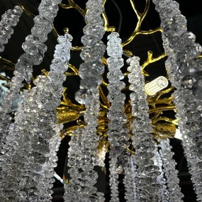 Zuma Line MD3720-1-EGN - Luster na lanku DIJON 8xG9/3,5W/230V zlatá