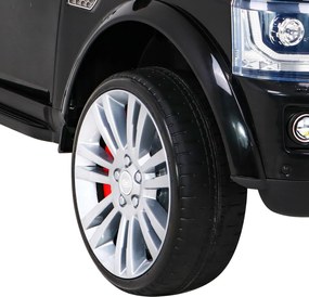 Ramiz Land Rover Discovery Elektrické auto pre deti Čierne SUV + diaľkové ovládanie