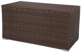 Ratanový úložný box GRANBY tmavohnedý 1000L