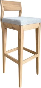 Barová stolička z masívu s operadlom, 36x40x103 cm Urban 04